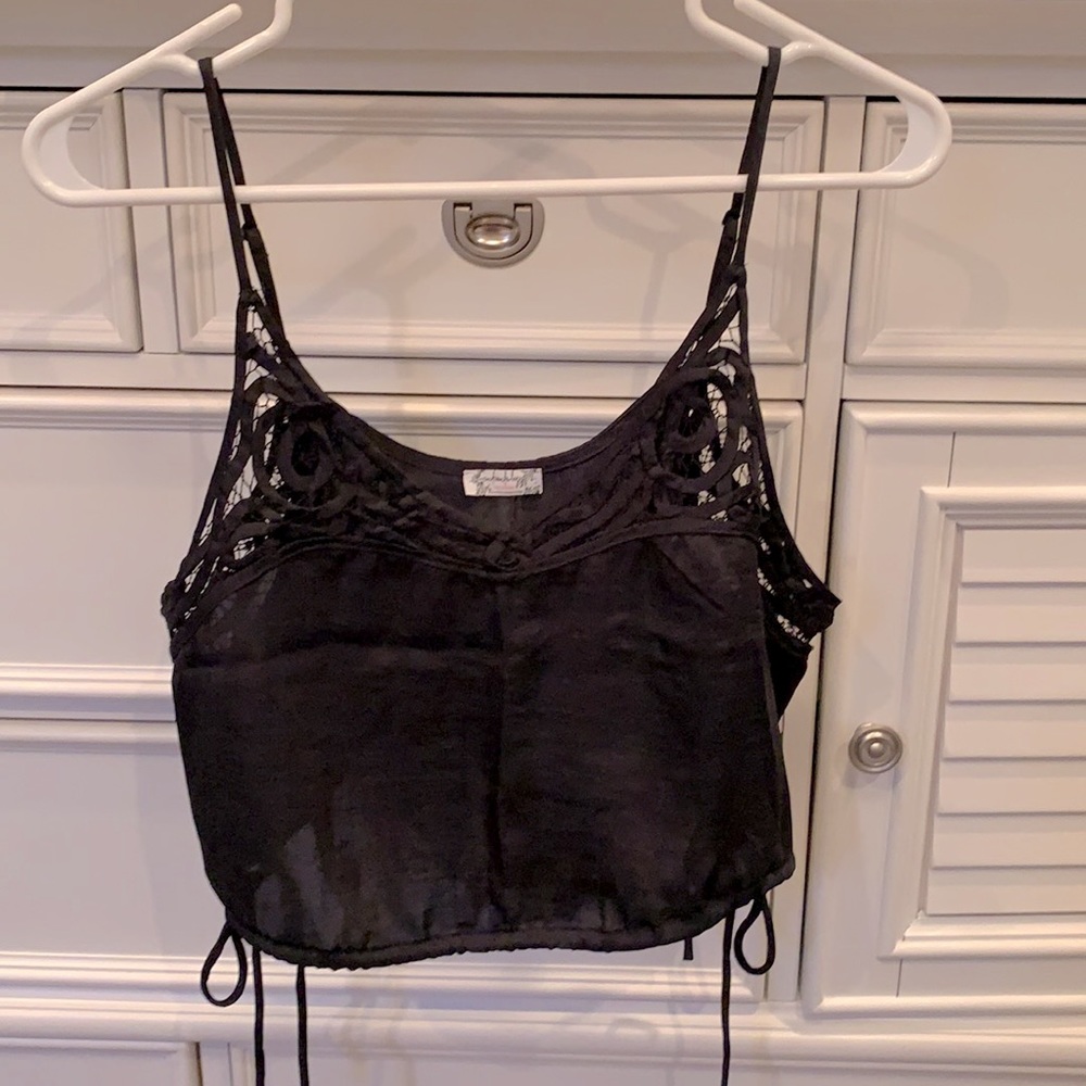 FREE PEOPLE crochet crop top